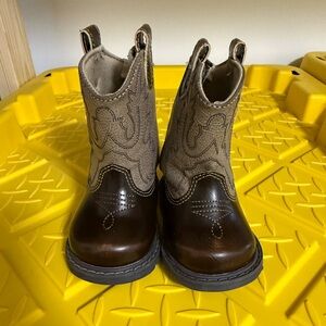 Baby Western Boots with Embroidered Design
